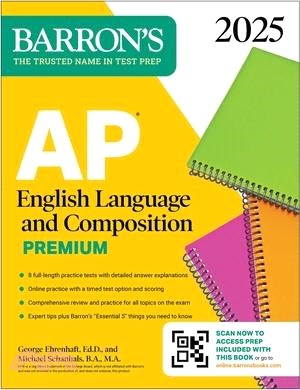 AP English Language and Composition Premium 2025: 8 Practice Tests + Comprehensive Review + Online Practice