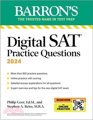 Digital SAT Practice Questions, Fourth Edition: More Than 800 Questions for Digital SAT Prep 2025 + Tips + Online Practice