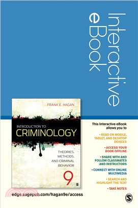 Introduction to Criminology ─ Theories, Methods, and Criminal Behavior, Interactive Ebook