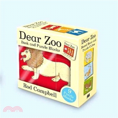 Dear Zoo Book and Puzzle Blocks (硬頁翻翻書+6個厚紙積木)