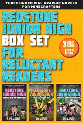 Redstone Junior High Box Set for Reluctant Readers: High-Interest, Illustrated Graphic Novels for Minecrafters