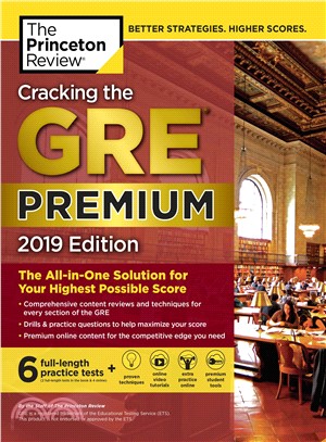 Cracking the Gre Premium Edition With 6 Practice Tests 2019 ― The All-in-one Solution for Your Highest Possible Score