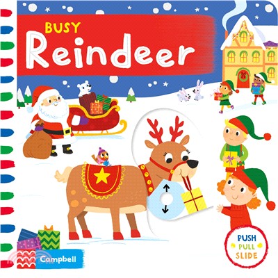 Busy Reindeer (硬頁推拉書)