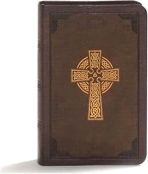 Holy Bible ― King James Version, Reference Bible, Celtic Cross Brown Leathertouch