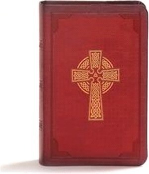 Holy Bible ― King James Version, Reference Bible, Celtic Cross Burgundy Leathertouch