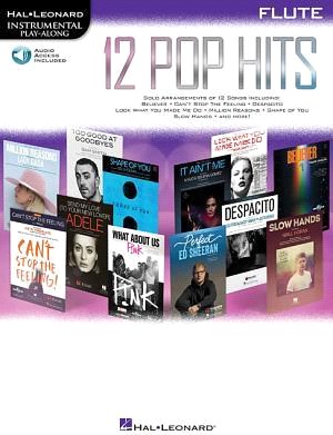 12 Pop Hits ― Flute - Includes Downloadable Audio