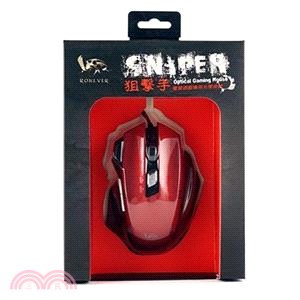 【Ronever】SNIPER狙擊手電競光學滑鼠SYS129-紅