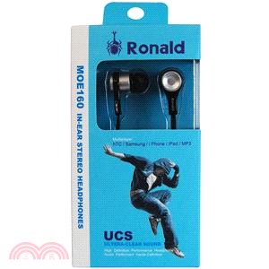 【Ronald】深耳式耳機 MOE160-黑