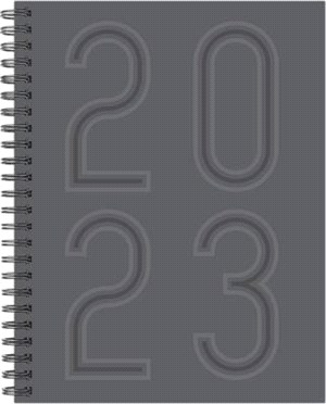 Classic Charcoal 2023 8.5 X 11 Softcover Weekly Planner