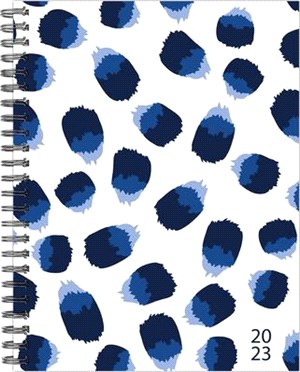 Wild Navy Dot 2023 8.5 X 11 Softcover Weekly Planner