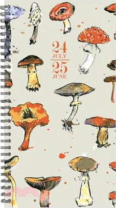 Fresh Floral Academic July 2024 - June 2025 3.5 X 6.5 Softcover Weekly Spiral Planner