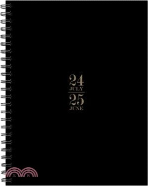 Basic Black Academic July 2024 - June 2025 6.5 X 8.5 Softcover Planner