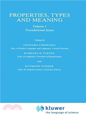 Properties, Types and Meaning ― Foundational Issues