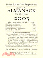 Poor Richard's Almanack for 2003