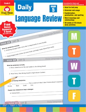 Daily Language Review (2015 revised edition), Grade 5 Teacher Edition