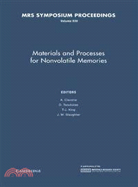 Materials and Processes for Nonvolatile Memories：VOLUME830