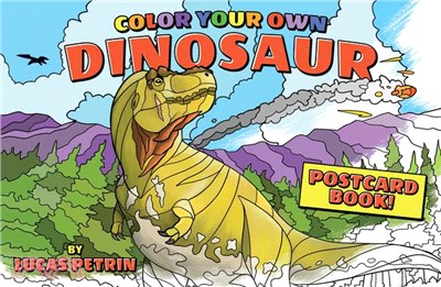 Color Your Own Dinosaur Postcard Book