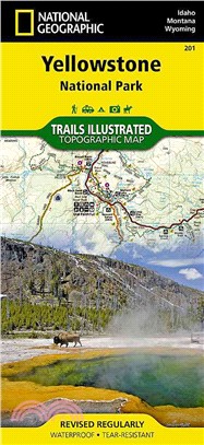 National Geographic Trails Illustrated Map Yellowstone National Park
