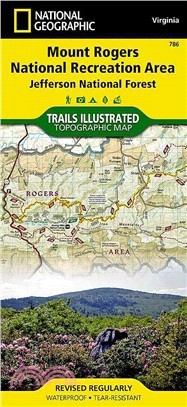 National Geographic Trails Illustrated Map Mount Rogers National Recreation Area