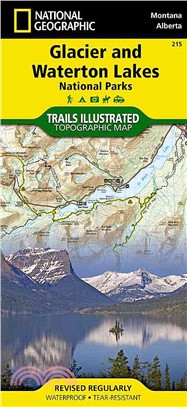 National Geographic Trails Illustrated Map Glacier / Waterton Lakes National Parks ─ Montana, USA / Alberta, Canada / Gps Compatible