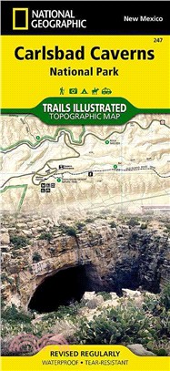 National Geographic Trails Illustrated Map Carlsbad Caverns National Park — New Mexico