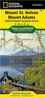 National Geographic Trails Illustrated Map Mount St. Helens/Mount Adams (Gifford-pinchot National Forest)