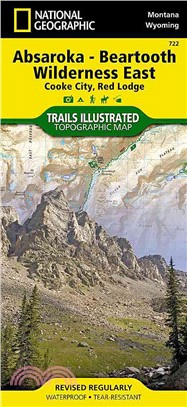 National Geographic Absaroka-beartooth Wilderness East Cooke City, Red Lodge Map