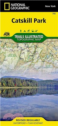 National Geographic Trails Illustrated Map Catskill Park New York, USA