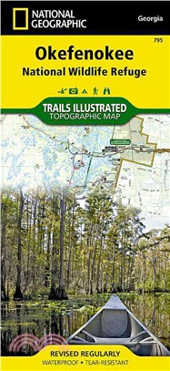 National Geographic Okefenokee National Wildlife Refuge Map