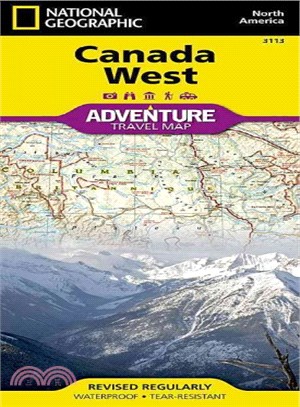 National Geographic Canada West Map ― Travel Maps International Adventure Map
