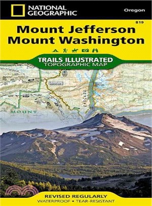 National Geographic Mount Jefferson, Mount Washington Map ― Trails Illustrated Other Rec. Areas