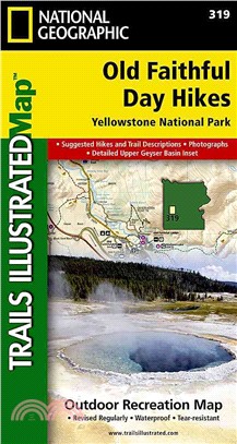 National Geographic Trails Illustrated Map Old Faithful Day Hikes ─ Yellowstone National Park Map