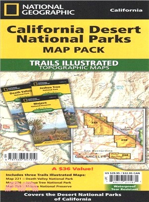 National Geographic Trails Illustrated California Desert National Parks Map Pack