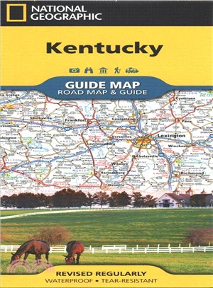 National Geographic Kentucky Guide Map ― Road Map & Guide