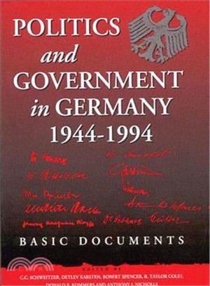 Politics and Government in Germany, 1944-1994 ― Basic Documents