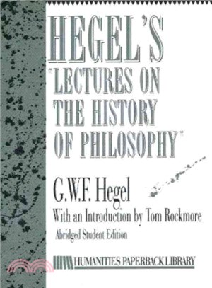 Hegel's Lectures on the History of Philosophy