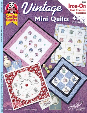 Vintage Miniature Quilts ─ 40+ Designs Iron-on Hot Transfer Patterns