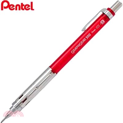 飛龍Pentel GRAPHGEAR 300自動鉛筆 0.9mm-紅