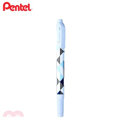 飛龍Pentel 百點貓系列 雙頭螢光筆-粉彩藍/暹羅貓