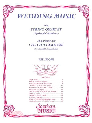 Wedding Music Full Score ─ String Solos & Ensemble/String Quartet