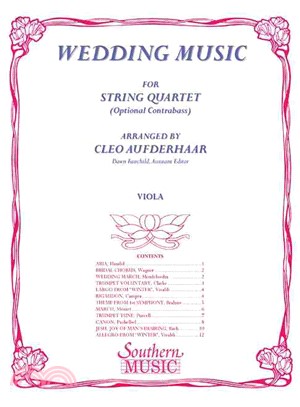 Wedding Music ─ For String Quartet Optional Contrabass, Viola