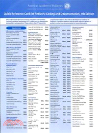 Quick Reference Card for Pediatric Coding and Documentation