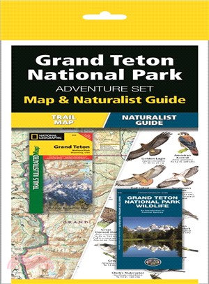 Grand Teton National Park Wyoming, USA Adventure Set ─ Map & Naturalist Guide