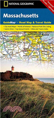 National Geographic Guide Map Massachusetts