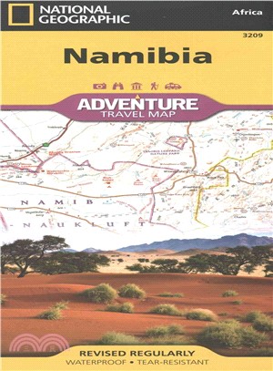 National Geographic Namibia Map