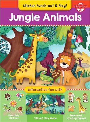 Jungle Animals ― Interactive Fun With Fold-out Play Scene, Reusable Stickers, and Punch-out, Stand-up Figures!