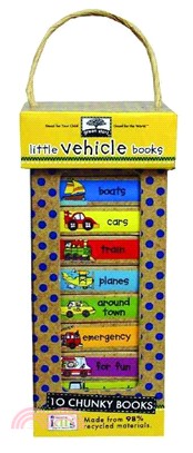 Little Vehicle Books, 10 Chunky Books ─ Airplanes, Around Town, Boats, Cars, Comstruction, Emergency in the Sky, on the Job Vehicles, Recreational Vehicles, Train