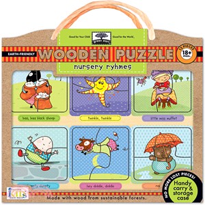 Nursery Rhymes―Earth Friendly Puzzles With Handy Carry & Storage Case
