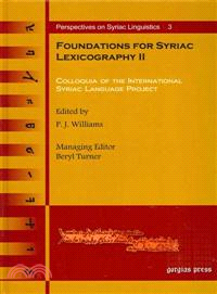 Foundations for Syriac Lexicography II