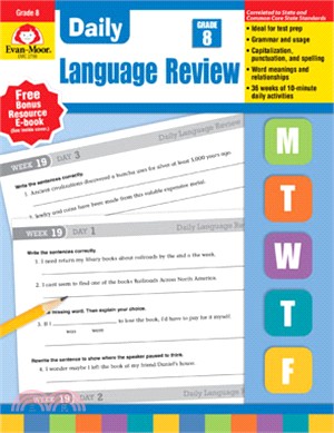 Daily Language Review (2015 revised edition), Grade 8 Teacher Edition